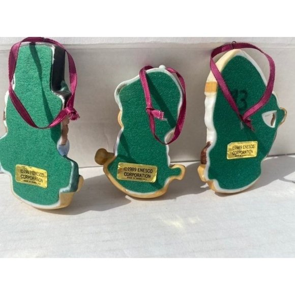 Vintage Enesco figurine 1989 3 pc Unique Collection - Picture 7 of 7